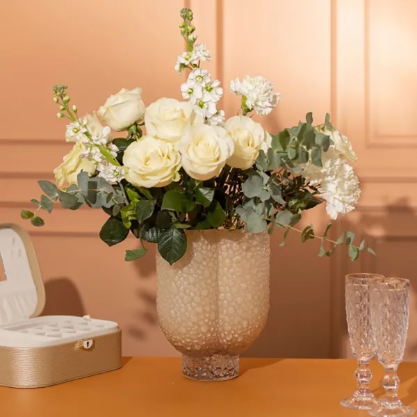 Фото - Ваза Flower Season Elisey 25 см бежевый (HP-10-30)